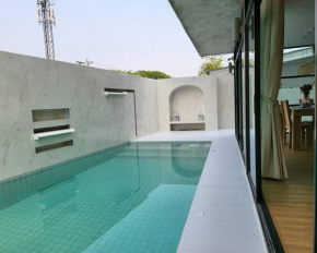 Modern private pool villa
